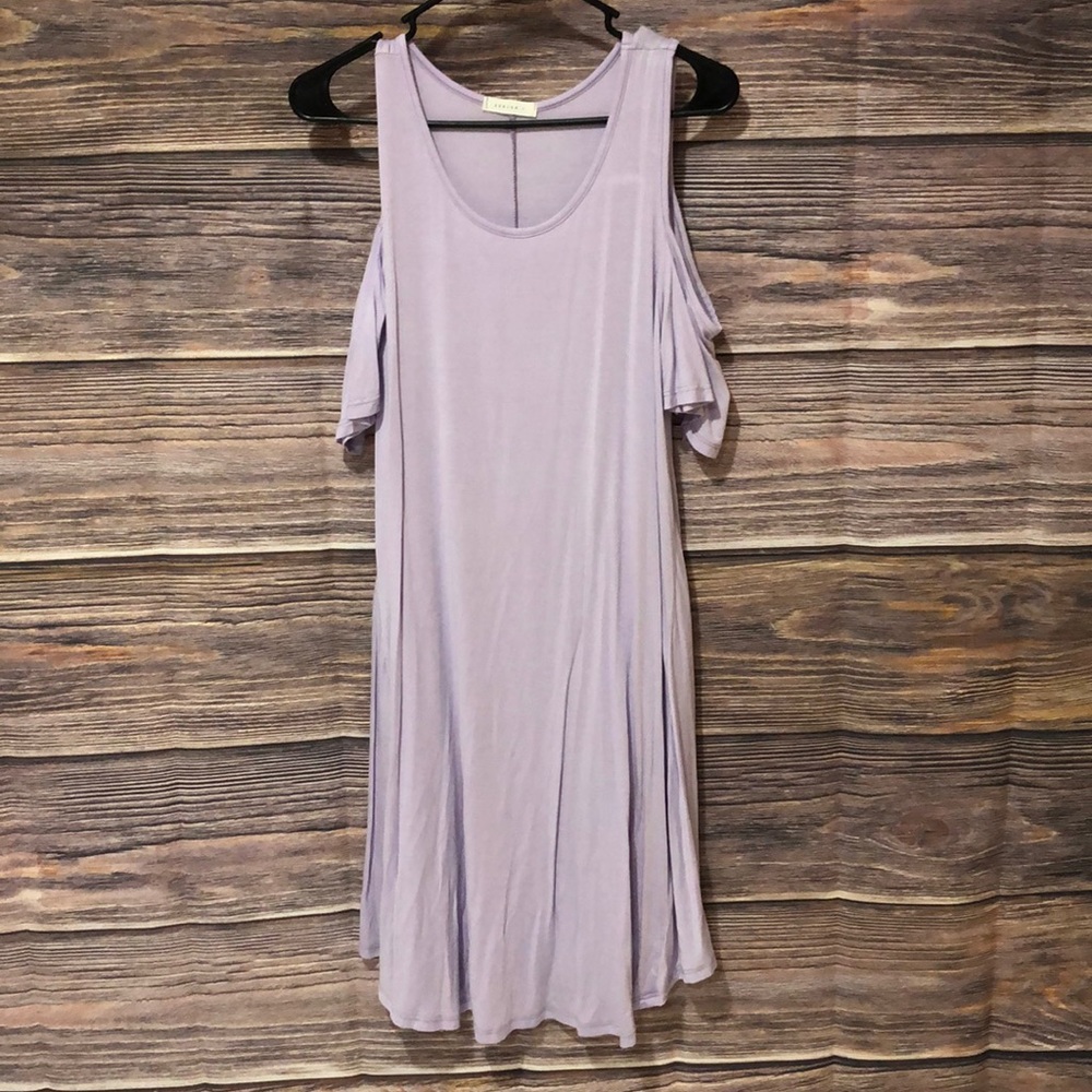 Maternity cold shoulder dress